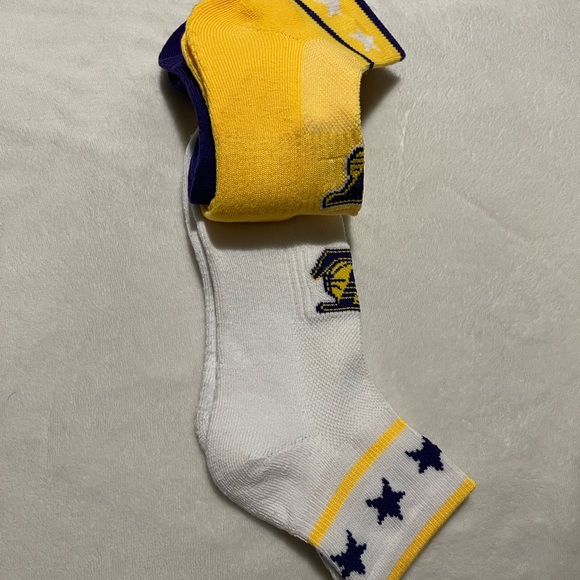 Lakers men’s 3 piece pair of socks - Picture 3 of 4